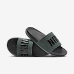 ◆Nike◆ Offcourt M Anthracite Smoke Grey Green Strike Wolf Nike Offcourt Men's Slides. Nike ID